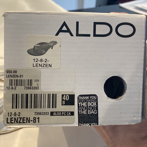 Aldo silver sandals size 40 - Picture 2 of 7